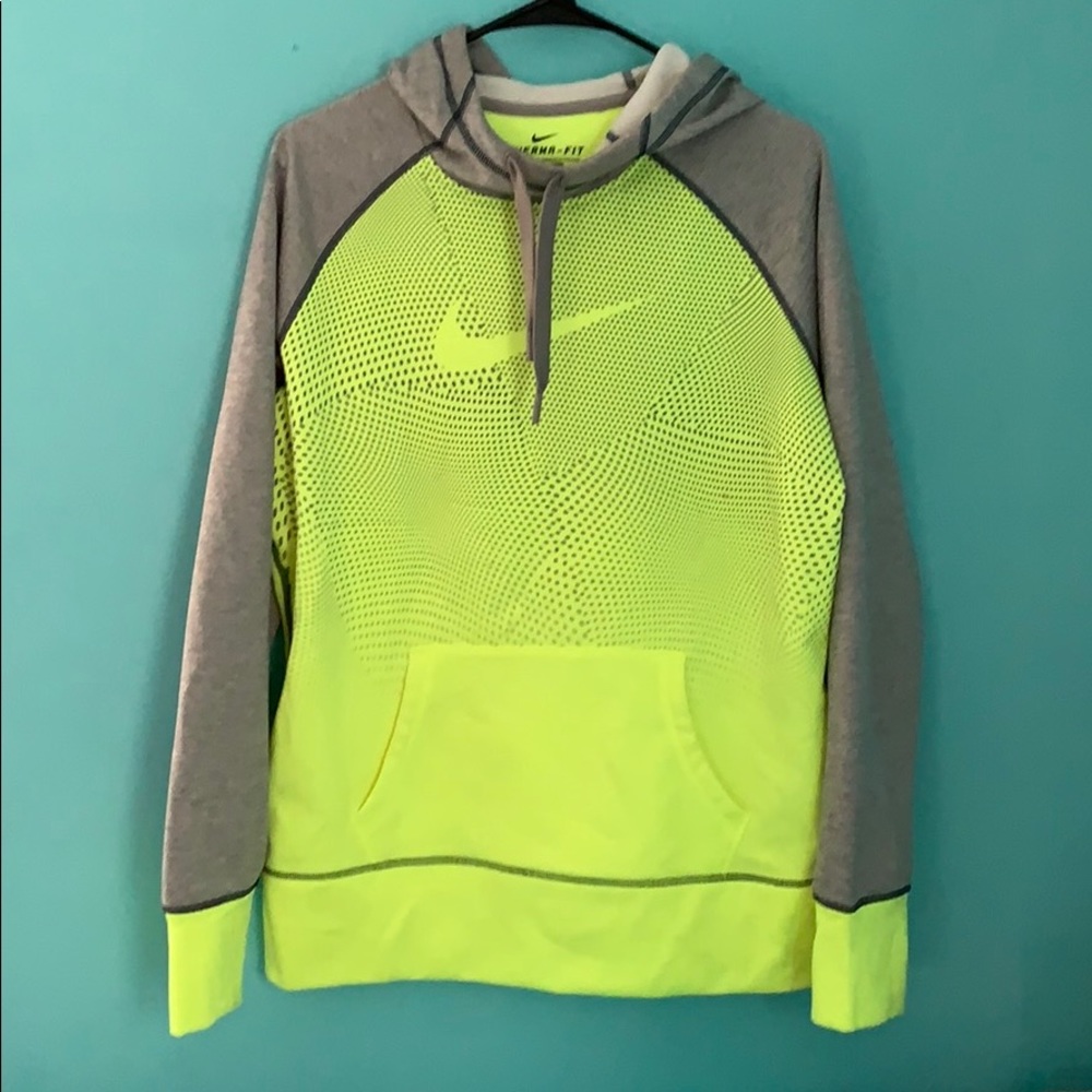 Large Nike thermal fit neon sweatshirt
